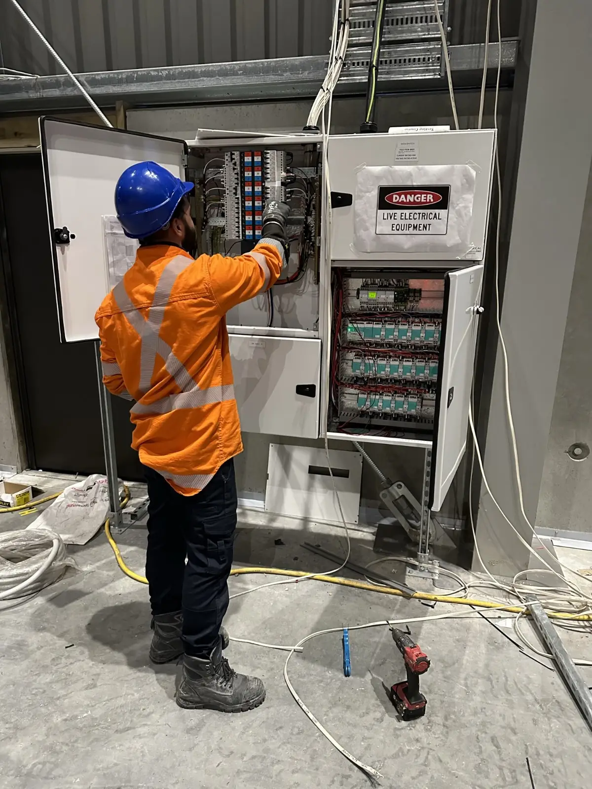 Breaker panel installation